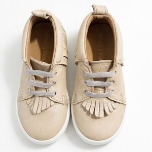 Freshly Picked Tan Baby Moccasins Size 8 Fringed